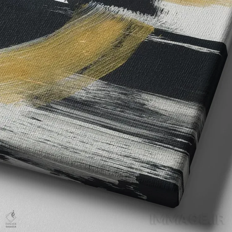 تابلو غلبه یک اثر برانوین بیکر - نمای نزدیک بافت بوم