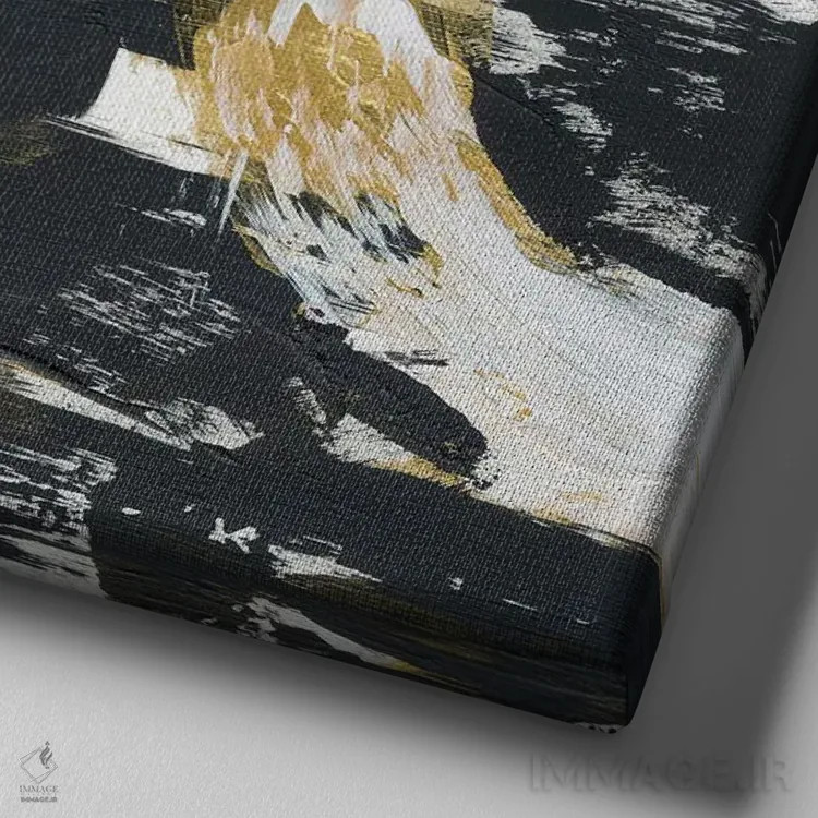 تابلو غلبه دو اثر برانوین بیکر - نمای نزدیک بافت بوم