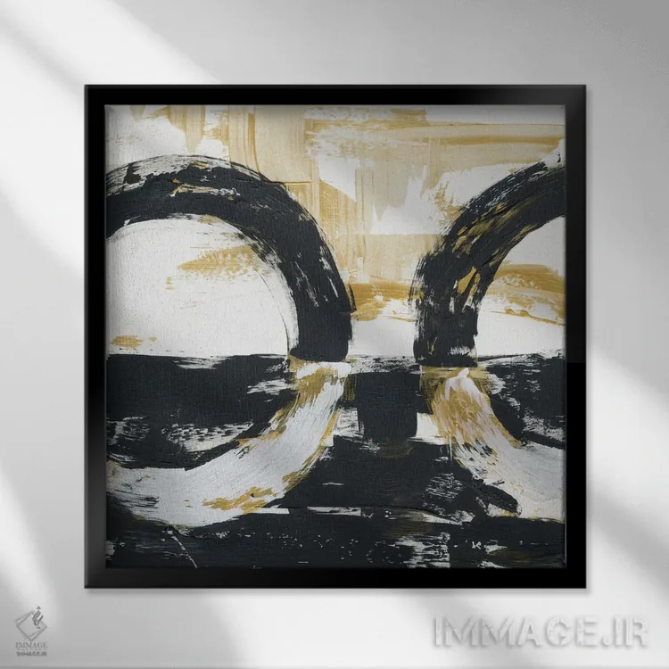 تابلو غلبه دو اثر برانوین بیکر - نمای قابدار مشکی