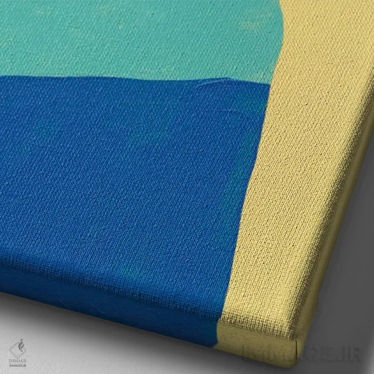 تابلو کوه اثر برانوین بیکر - نمای نزدیک بافت بوم