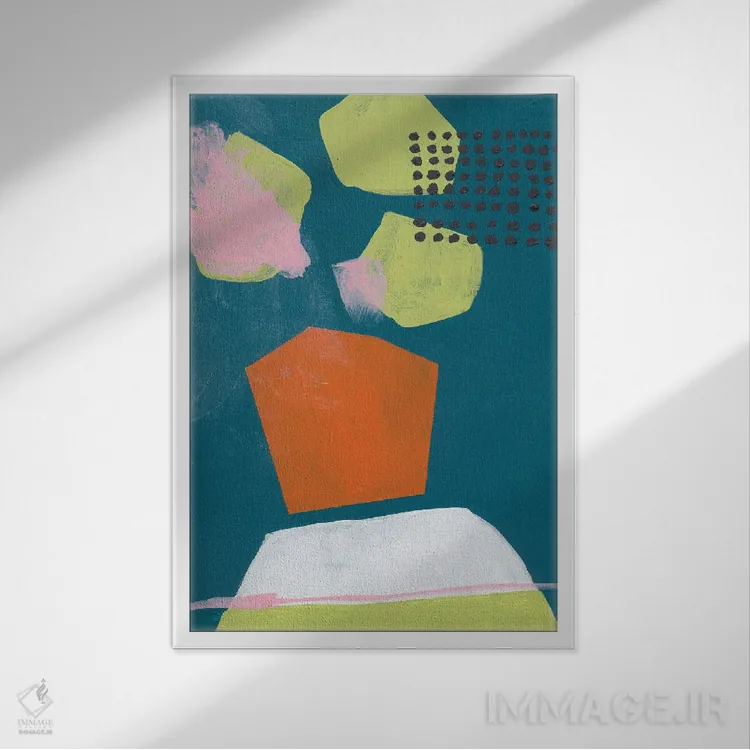 تابلو گلدان اثر برانوین بیکر - نمای قابدار سفید