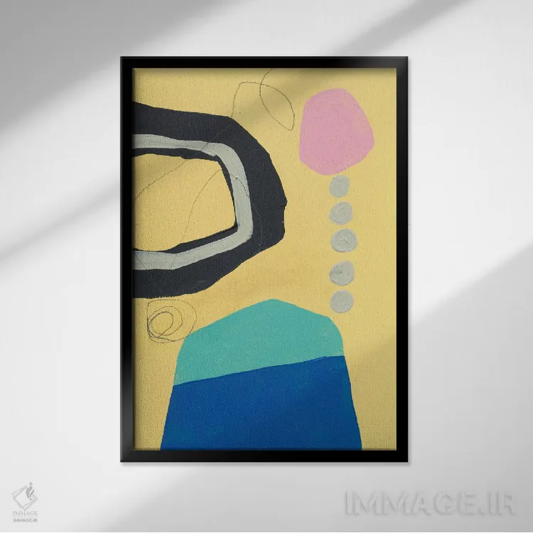 تابلو کوه اثر برانوین بیکر - نمای قابدار مشکی