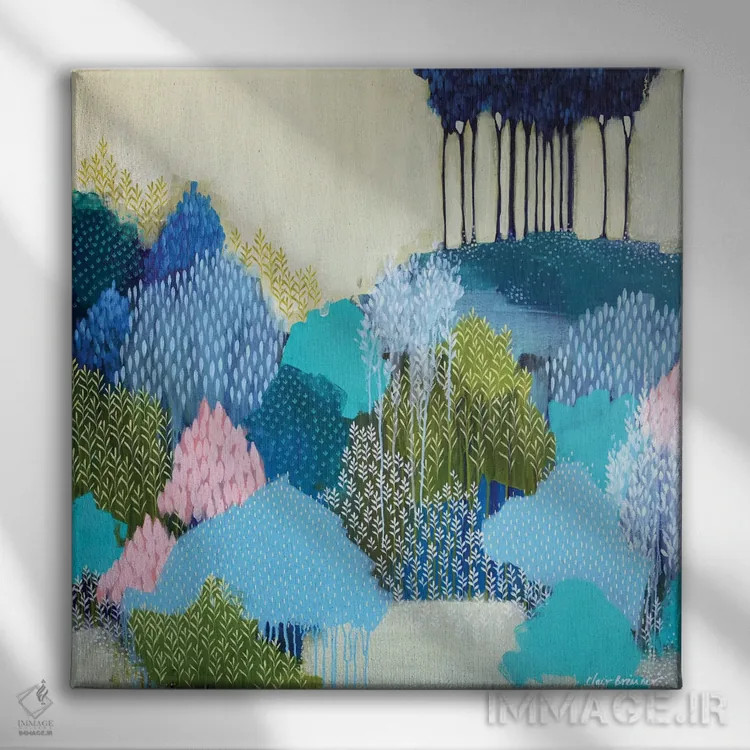 تابلو به سوی دوردست اثر کلر برمنر - نمای روبهرو روی دیوار