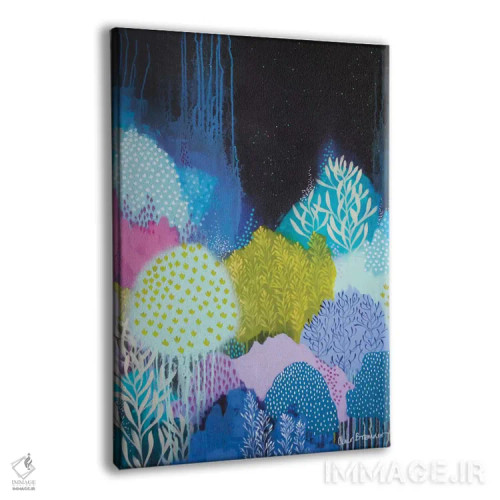 تابلو شکوفههای شب (۱) اثر کلر برمنر - نمای پرسپکتیو محصول