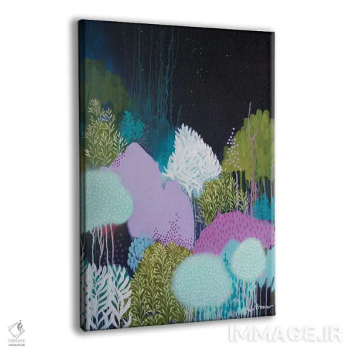 تابلو شکوفههای شب (۲) اثر کلر برمنر - نمای پرسپکتیو محصول