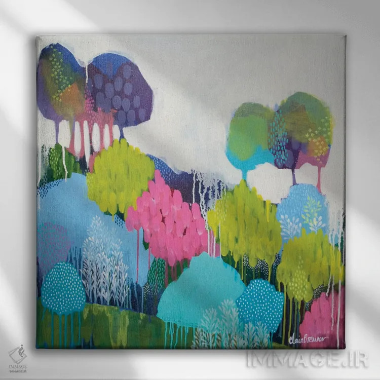 تابلو جایی بهتر از این نیست اثر کلر برمنر - نمای روبهرو روی دیوار