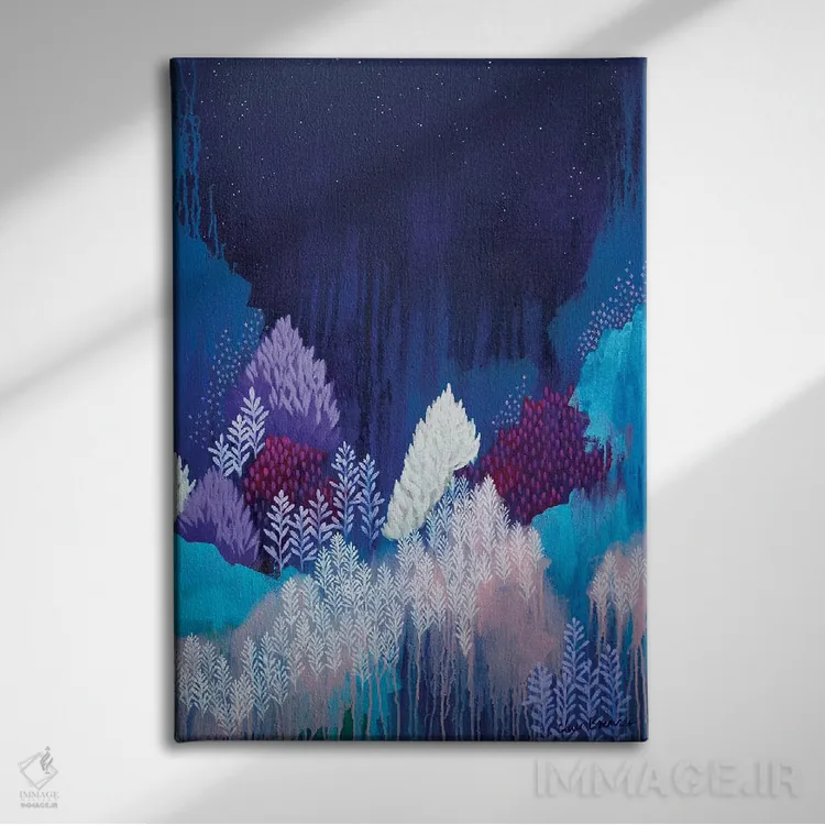 تابلو شب آرام اثر کلر برمنر - نمای روبهرو روی دیوار