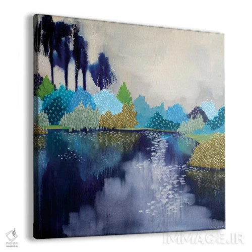 تابلو استخر طبیعی شنا اثر کلر برمنر - نمای پرسپکتیو محصول