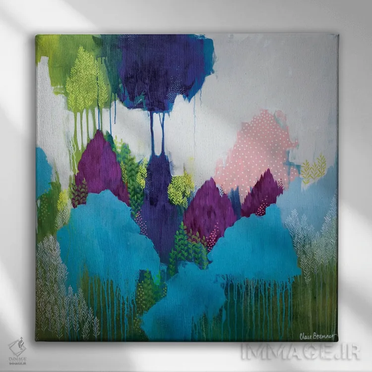 تابلو آنجا که درخت اقاقیا میروید اثر کلر برمنر - نمای روبهرو روی دیوار