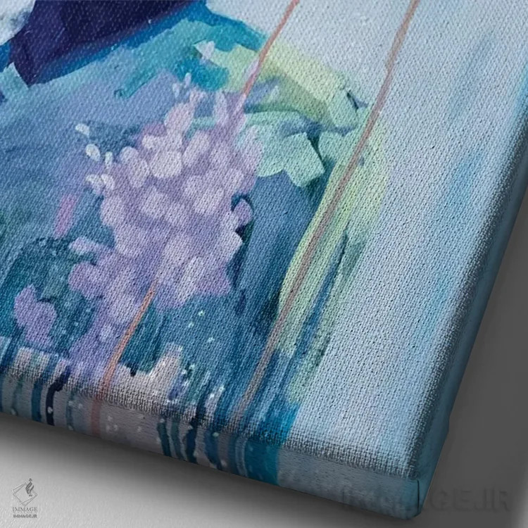 تابلو بدون عنوان اثر کلر برمنر - نمای نزدیک بافت بوم