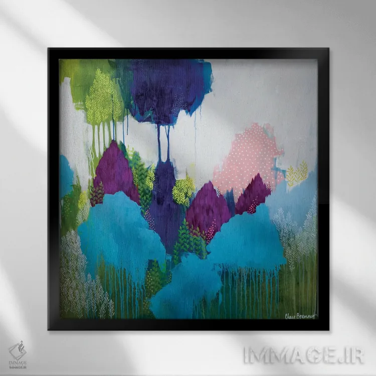 تابلو آنجا که درخت اقاقیا میروید اثر کلر برمنر - نمای قابدار مشکی