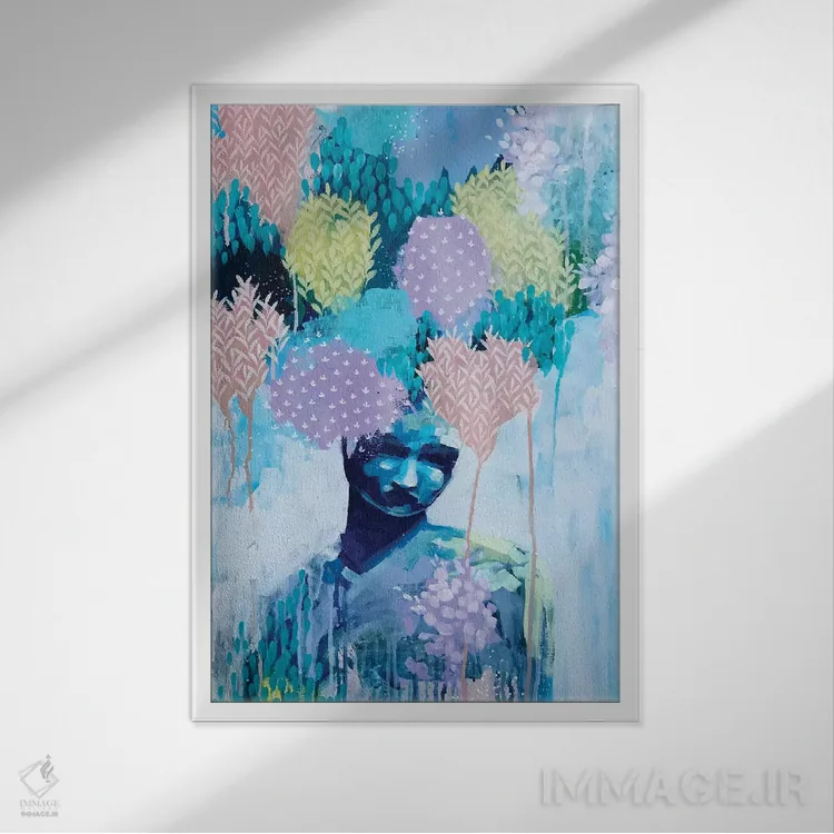 تابلو بدون عنوان اثر کلر برمنر - نمای قابدار سفید