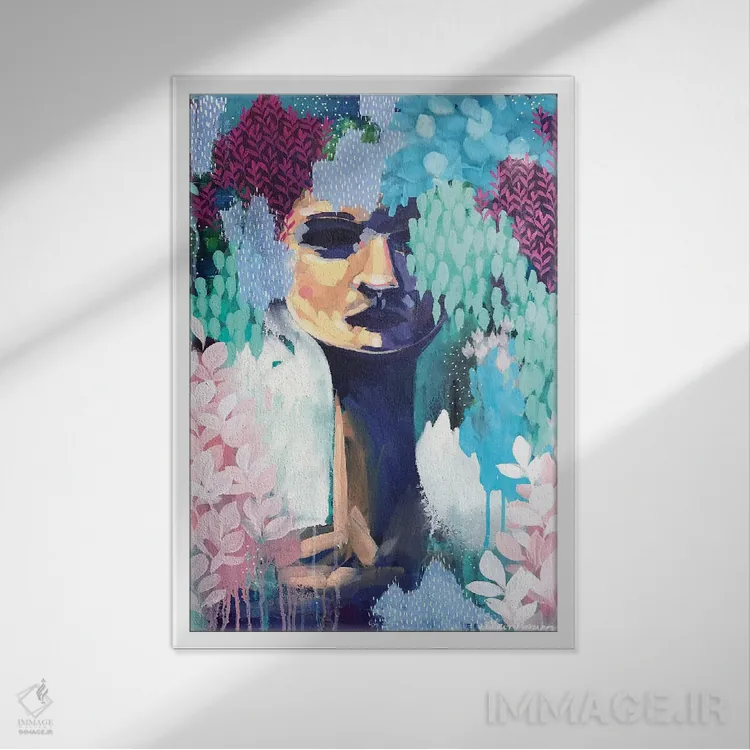 تابلو آنطور که بودم اثر کلر برمنر - نمای قابدار سفید