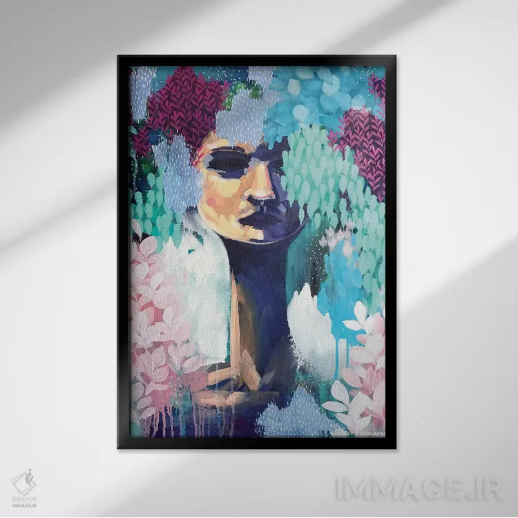 تابلو آنطور که بودم اثر کلر برمنر - نمای قابدار مشکی