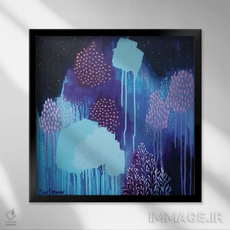 تابلو شب را عقب بزن اثر کلر برمنر - نمای قابدار مشکی