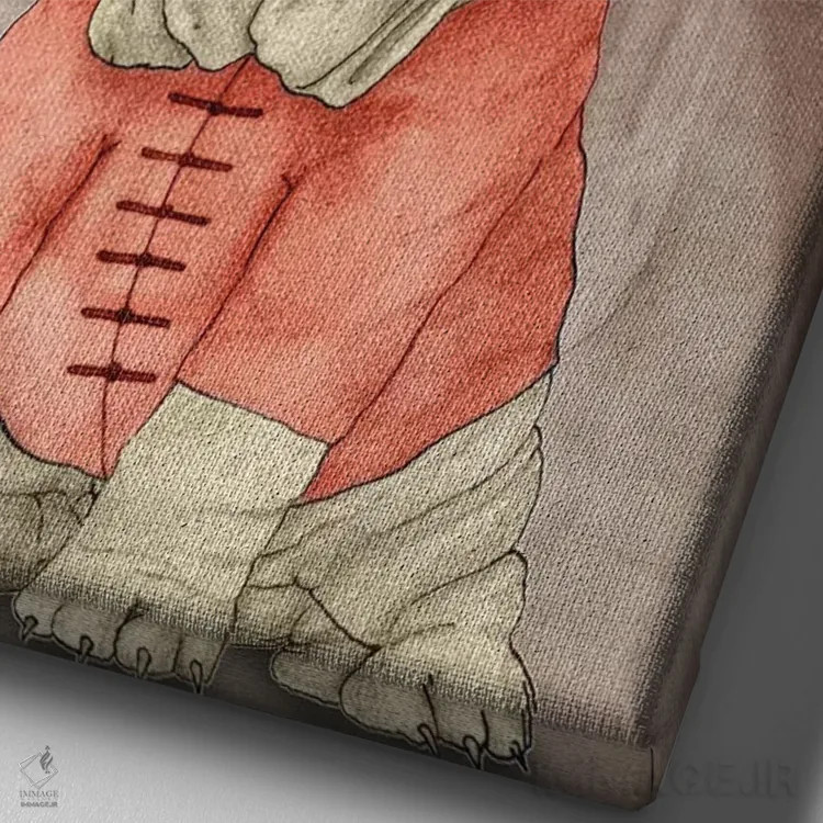تابلو شارپی با دیوار چین اثر باروف - نمای نزدیک بافت بوم