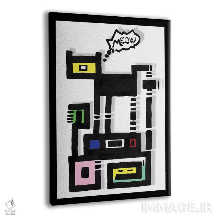 تابلو گربهٔ شهری شاخدار اثر باروف - نمای پرسپکتیو محصول