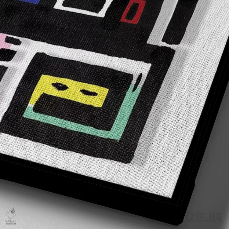 تابلو گربهٔ شهری شاخدار اثر باروف - نمای نزدیک بافت بوم