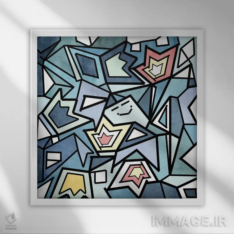 تابلو بلافاصله بعد از مهمانی اثر باروف - نمای قابدار سفید