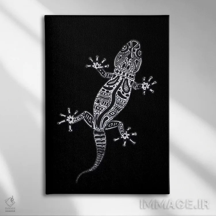 تابلو مارمولک تزیینی اثر باروف - نمای روبهرو روی دیوار