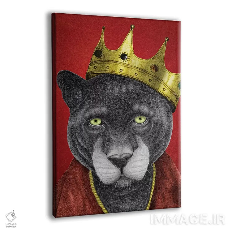 تابلو شاه پلنگ اثر باروف - نمای پرسپکتیو محصول