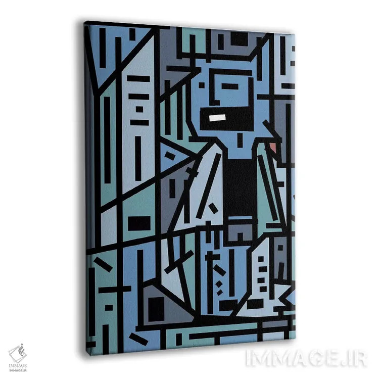 تابلو هیپستر غمگین و پشه مسی اثر باروف - نمای پرسپکتیو محصول