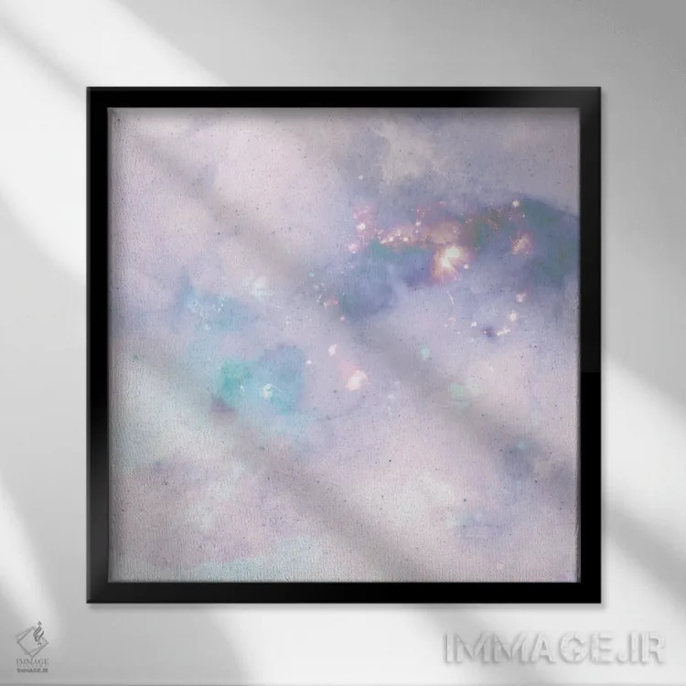 تابلو رنگهای کهکشان II اثر باروف - نمای قابدار مشکی