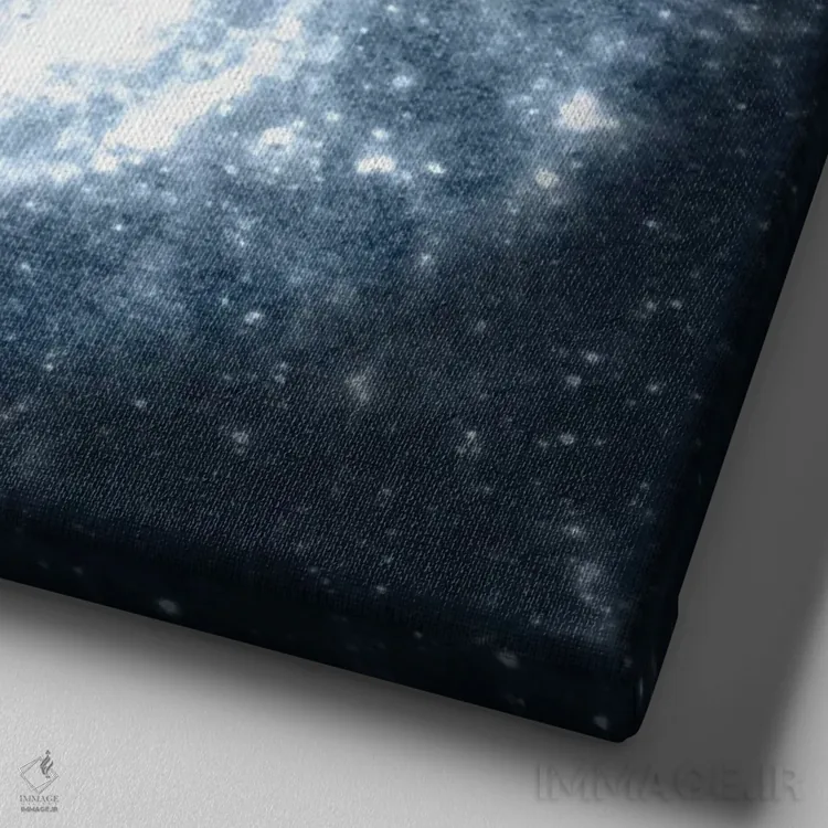 تابلو کلاغ و ماهش اثر باروف - نمای نزدیک بافت بوم