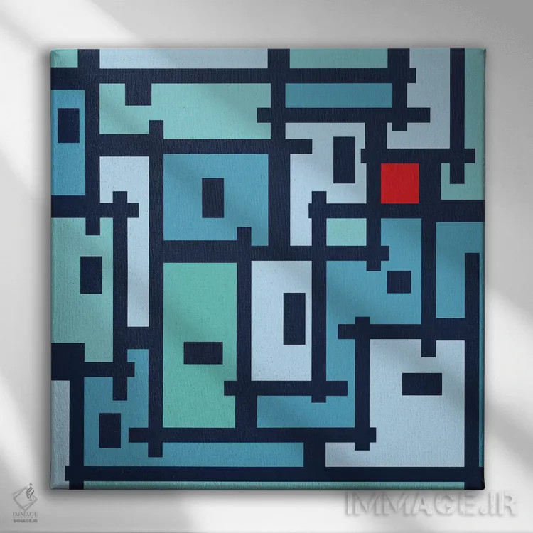 تابلو انتزاع شهری برای OT اثر باروف - نمای روبهرو روی دیوار