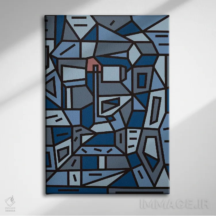 تابلو مطالعهٔ نفس شهری اثر باروف - نمای روبهرو روی دیوار