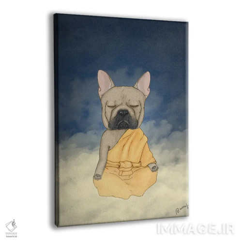 تابلو مدیتیشن فرنچی (نژاد سگ) اثر باروف - نمای پرسپکتیو محصول