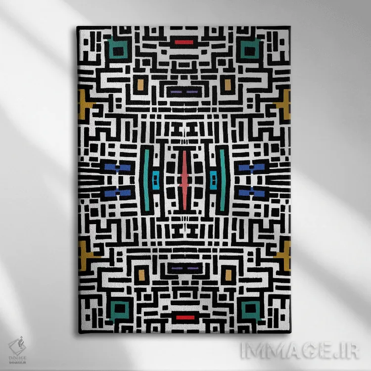 تابلو مرکز شهر در تابستان اثر باروف - نمای روبهرو روی دیوار