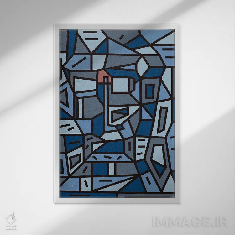 تابلو مطالعهٔ نفس شهری اثر باروف - نمای قابدار سفید