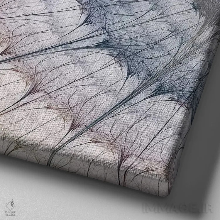 تابلو موتورهای ساعت III اثر جیمز برگارت - نمای نزدیک بافت بوم