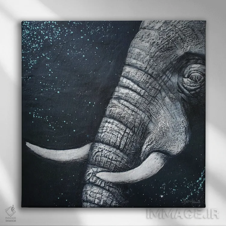 تابلو قدرت آرام اثر بریت هالوِول - نمای روبهرو روی دیوار