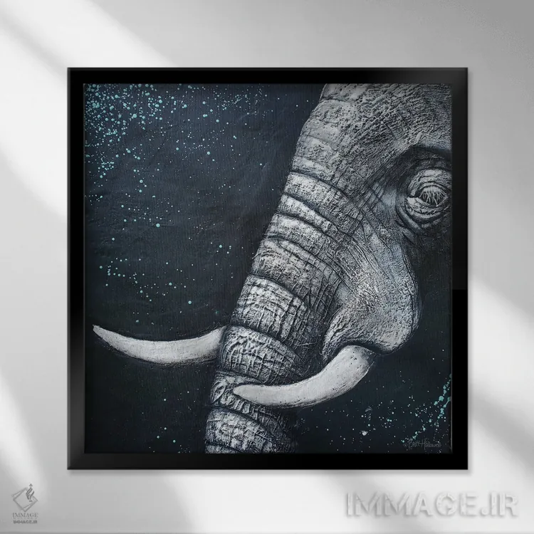 تابلو قدرت آرام اثر بریت هالوِول - نمای قابدار مشکی