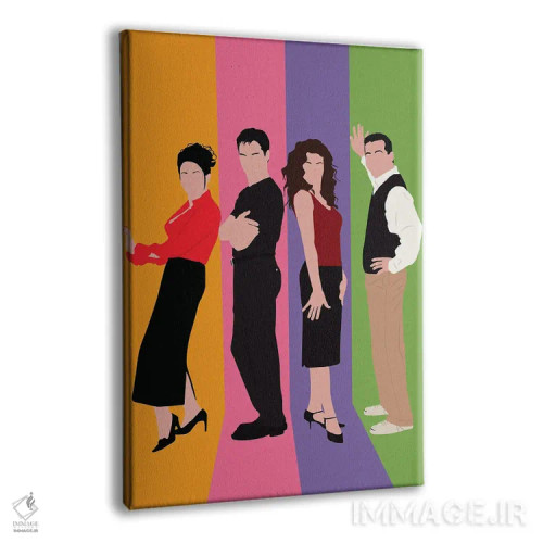 تابلو ویل و گریس (سریال) اثر بوریلیانا - نمای پرسپکتیو محصول