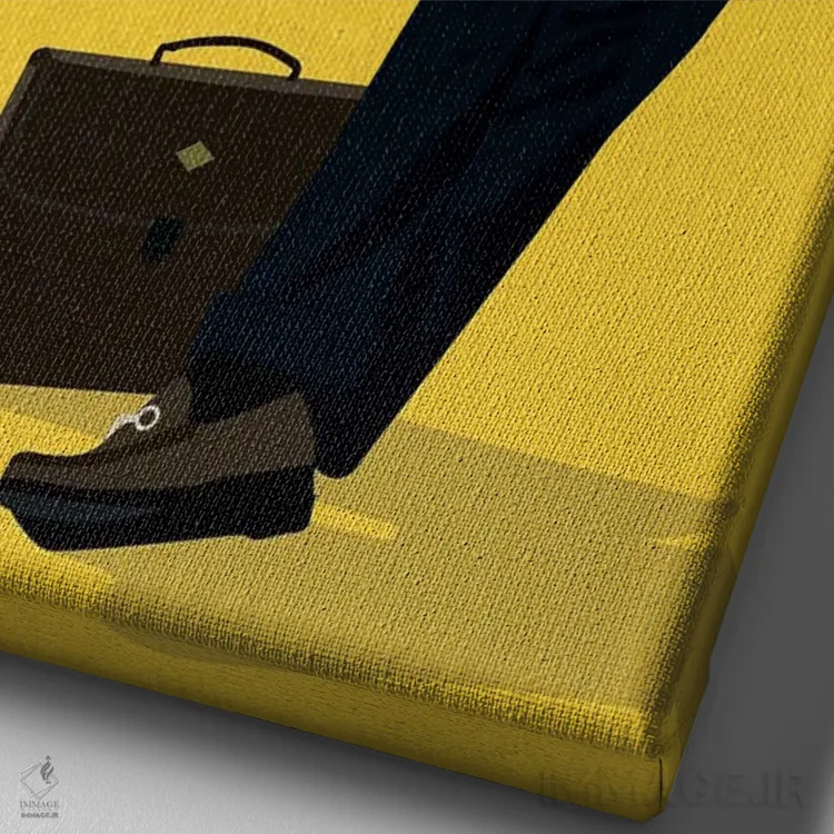 تابلو بهتره با سال تماس بگیری (سریال) اثر بوریلیانا - نمای نزدیک بافت بوم