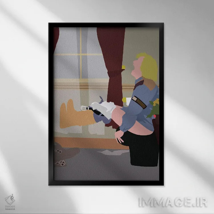 تابلو احمق و احمقتر (فیلم) اثر بوریلیانا - نمای قابدار مشکی