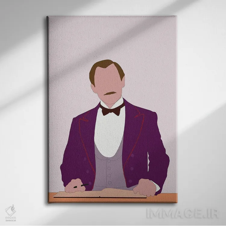 تابلو هتل بزرگ بوداپست I (فیلم) اثر بوریلیانا - نمای روبهرو روی دیوار