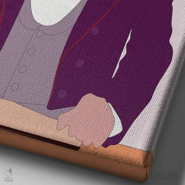 تابلو هتل بزرگ بوداپست I (فیلم) اثر بوریلیانا - نمای نزدیک بافت بوم