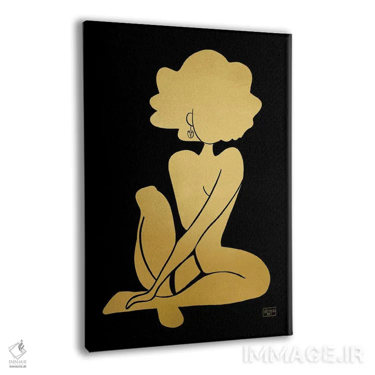 تابلو نشستن زیبا اثر بری پیپنز - نمای پرسپکتیو محصول