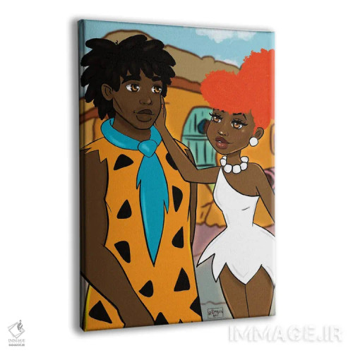 تابلو فلینستونها II (کارتون) اثر بری پیپنز - نمای پرسپکتیو محصول