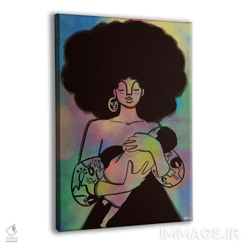 تابلو مادر و کودک اثر بری پیپنز - نمای پرسپکتیو محصول