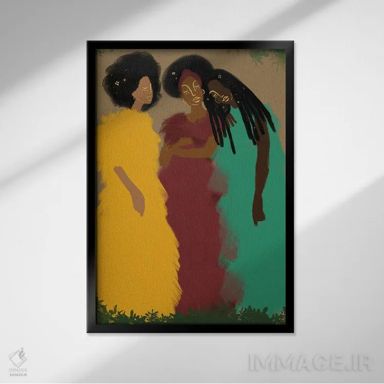 تابلو پیوند خورده اثر بری پیپنز - نمای قابدار مشکی