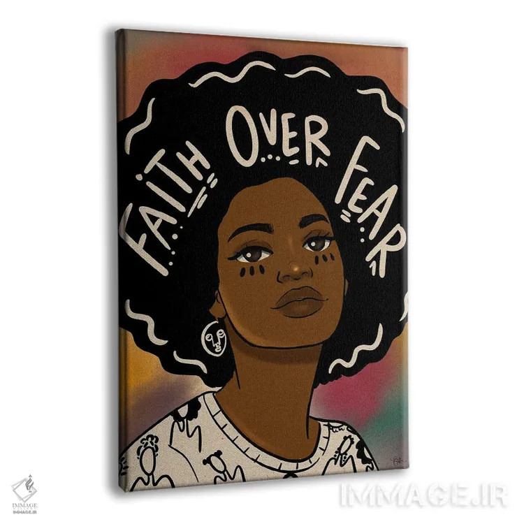 تابلو ایمان بر ترس اثر بری پیپنز - نمای پرسپکتیو محصول