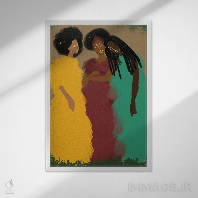 تابلو پیوند خورده اثر بری پیپنز - نمای قابدار سفید