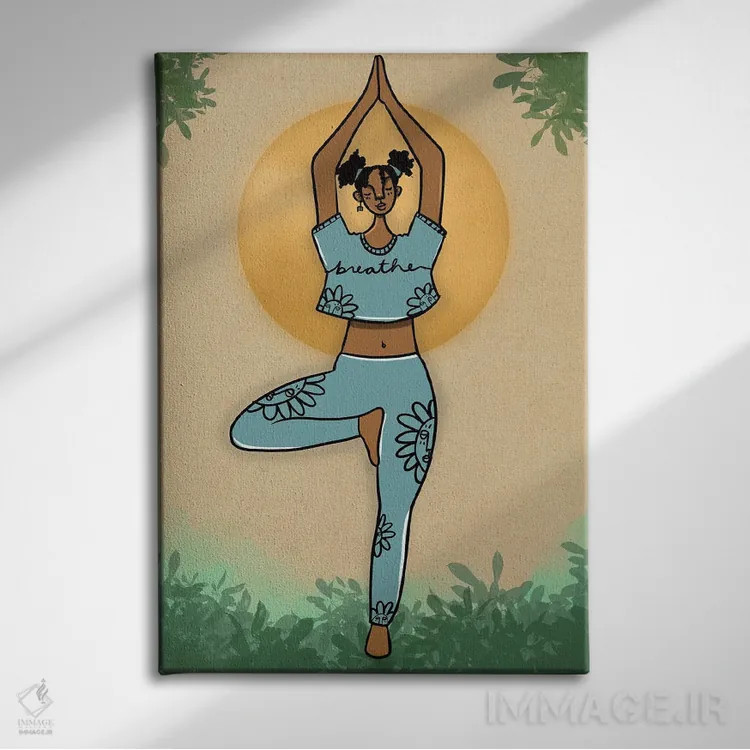 تابلو نفس بکش اثر بری پیپنز - نمای روبهرو روی دیوار