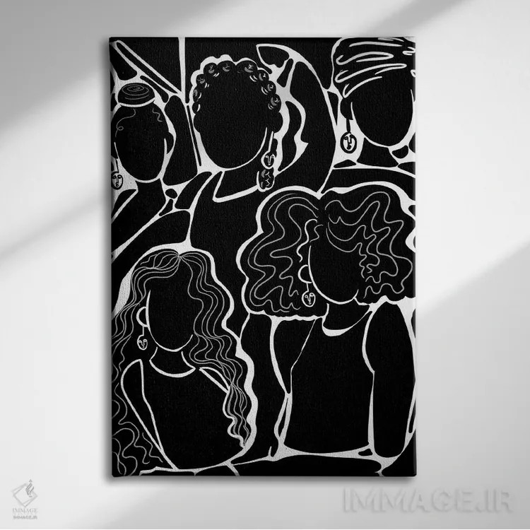 تابلو نقشها اثر بری پیپنز - نمای روبهرو روی دیوار