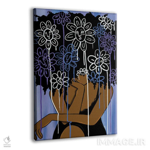 تابلو گلبرگهای چکهدار اثر بری پیپنز - نمای پرسپکتیو محصول